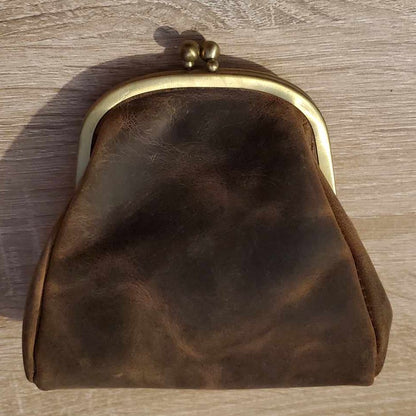 Grande bourse en cuir de vachette 557004