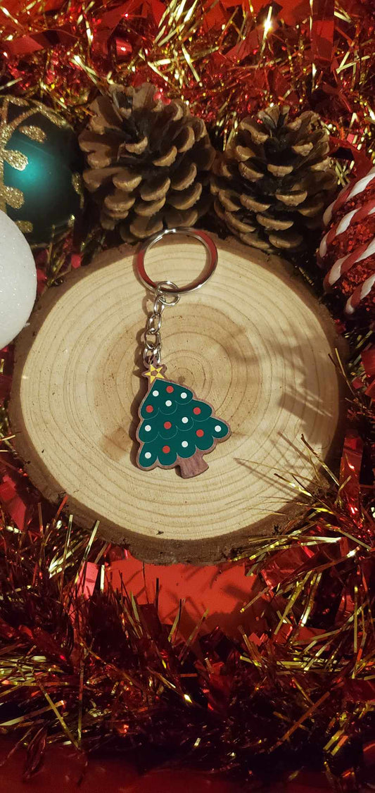 Porte clef en bois sapin