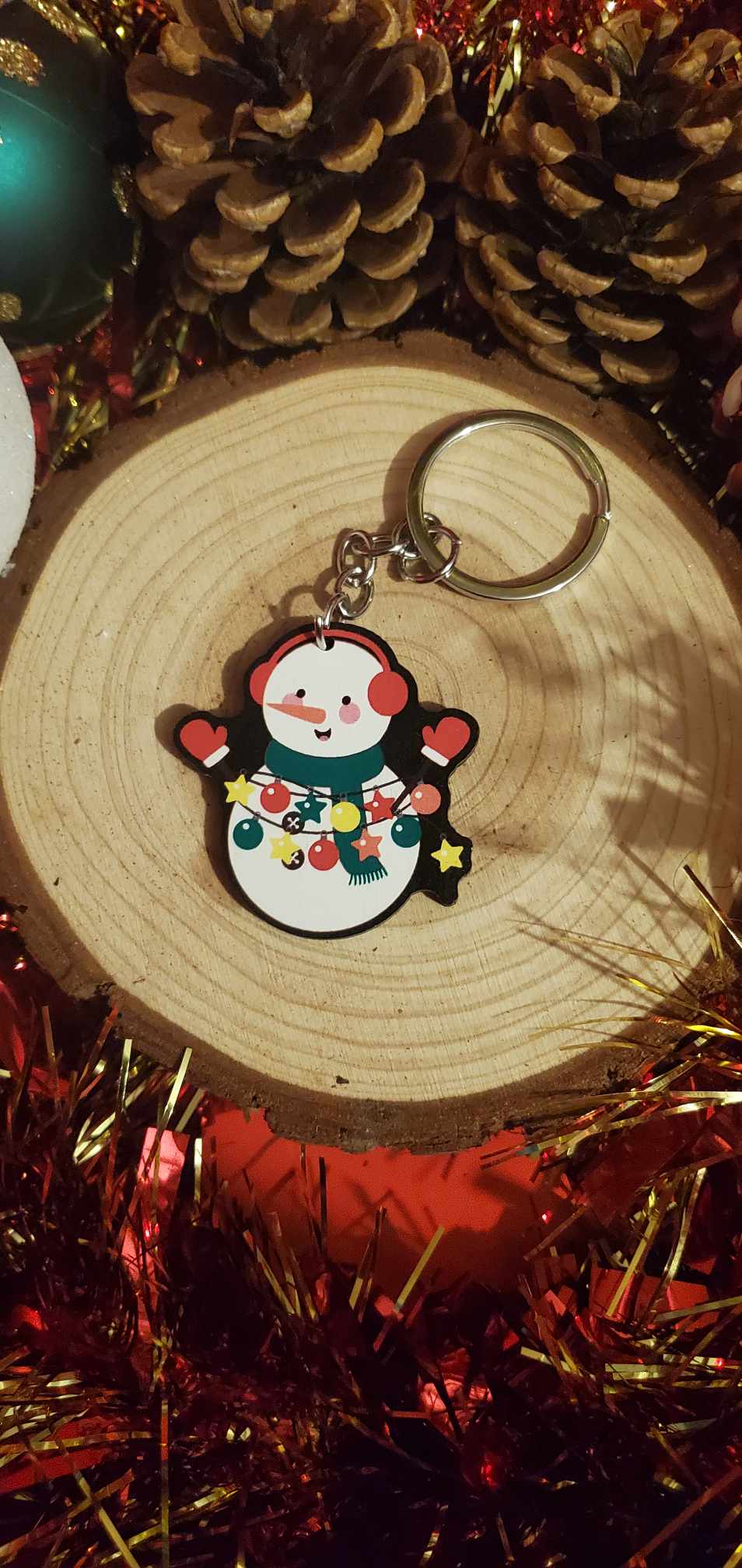 Porte clefs bonhomme de neige