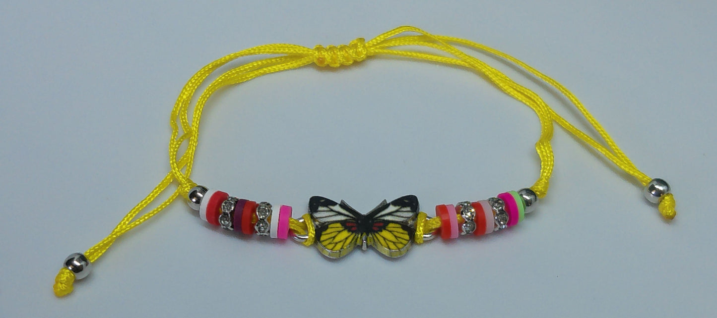 Bracelet papillon original strass