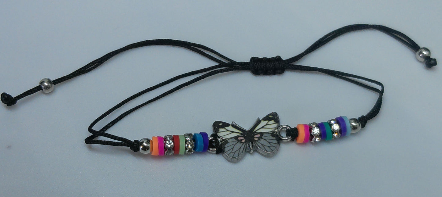 Bracelet papillon original strass