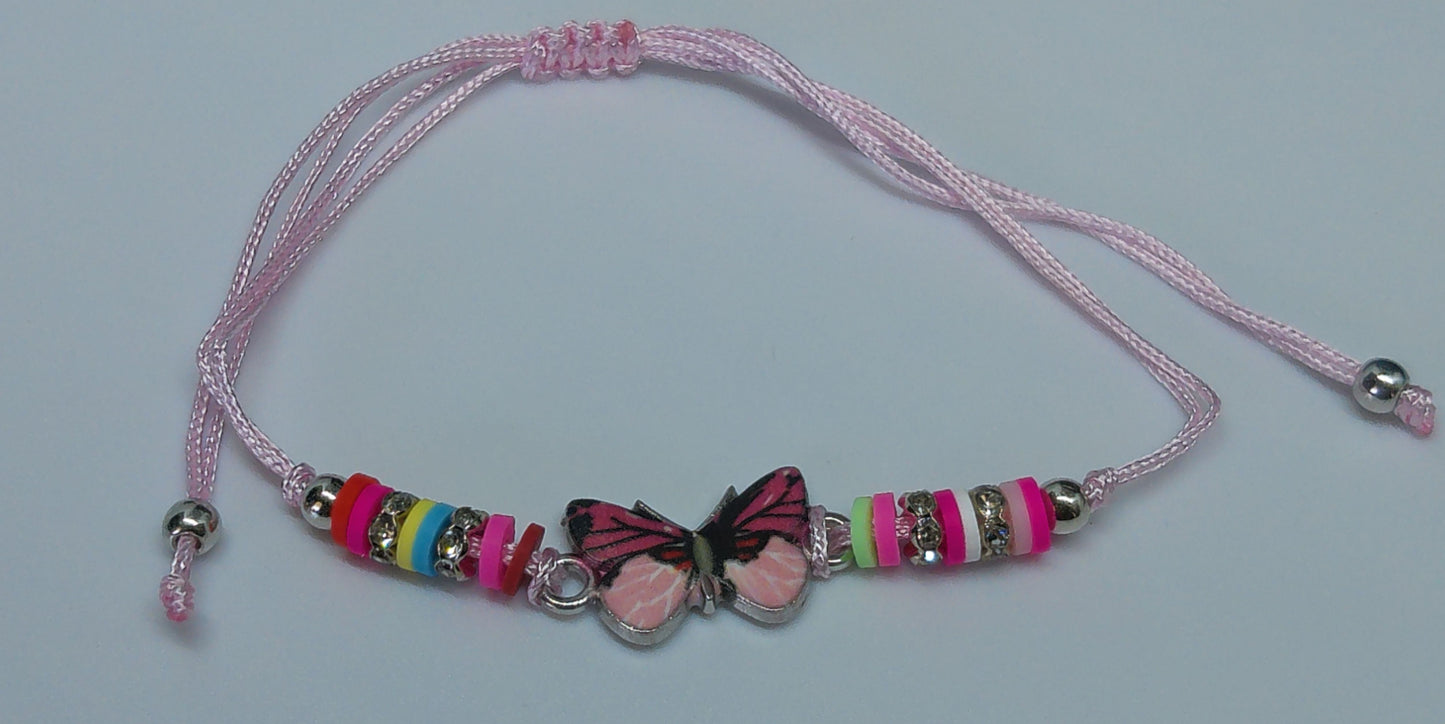 Bracelet papillon original strass