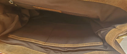 Sac à dos cartable en cuir de vachette 20857