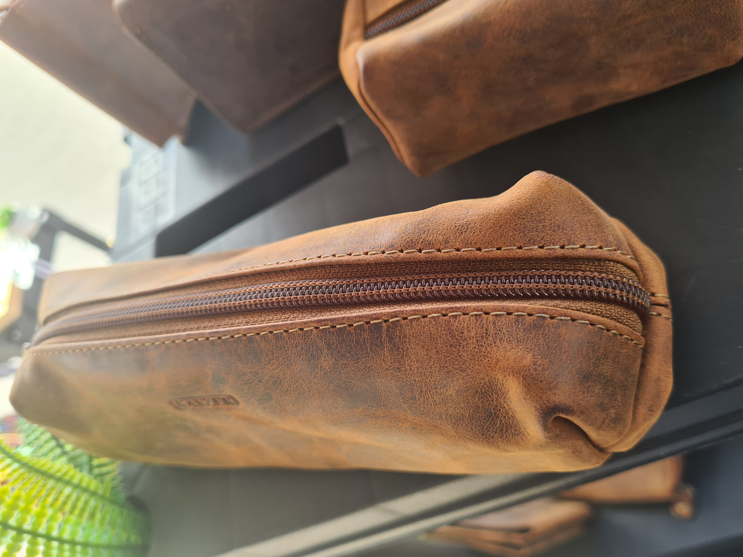 Trousse en cuir de vachette