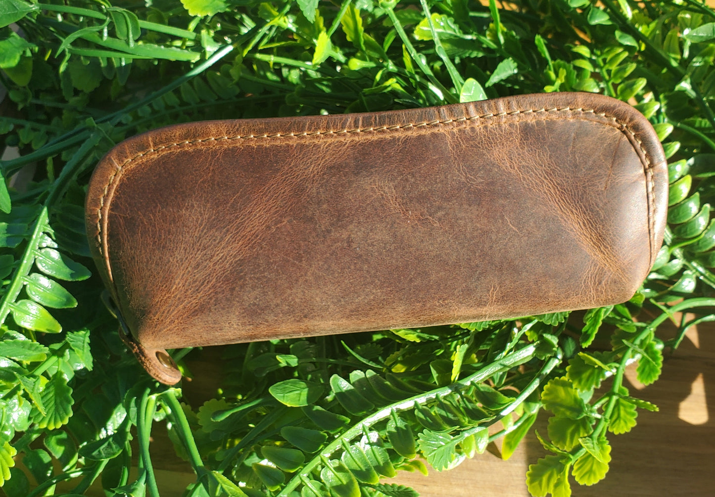 Étui à lunette en cuir de vachette