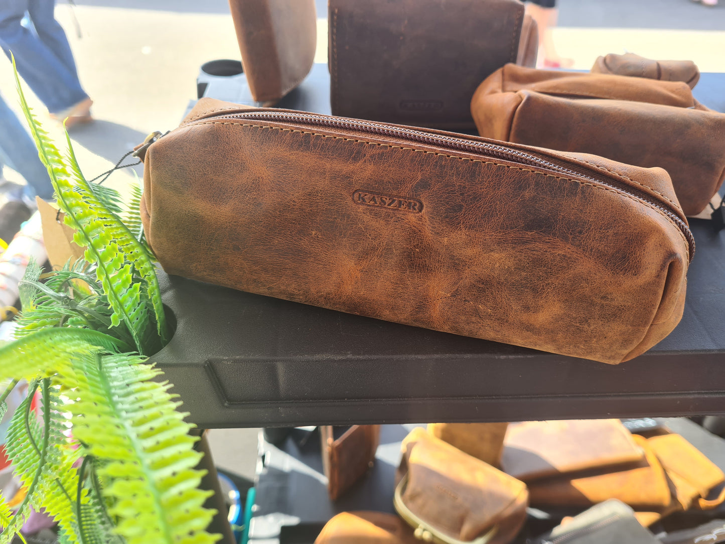 Trousse en cuir de vachette